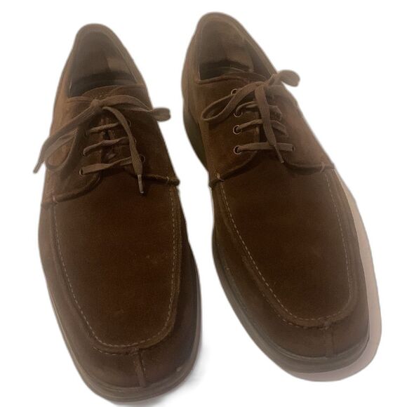 Salvatore Ferragamo Men\'s Brown Suede Lace Up Oxford Dress Shoes US 9.5 D Italy main image 10